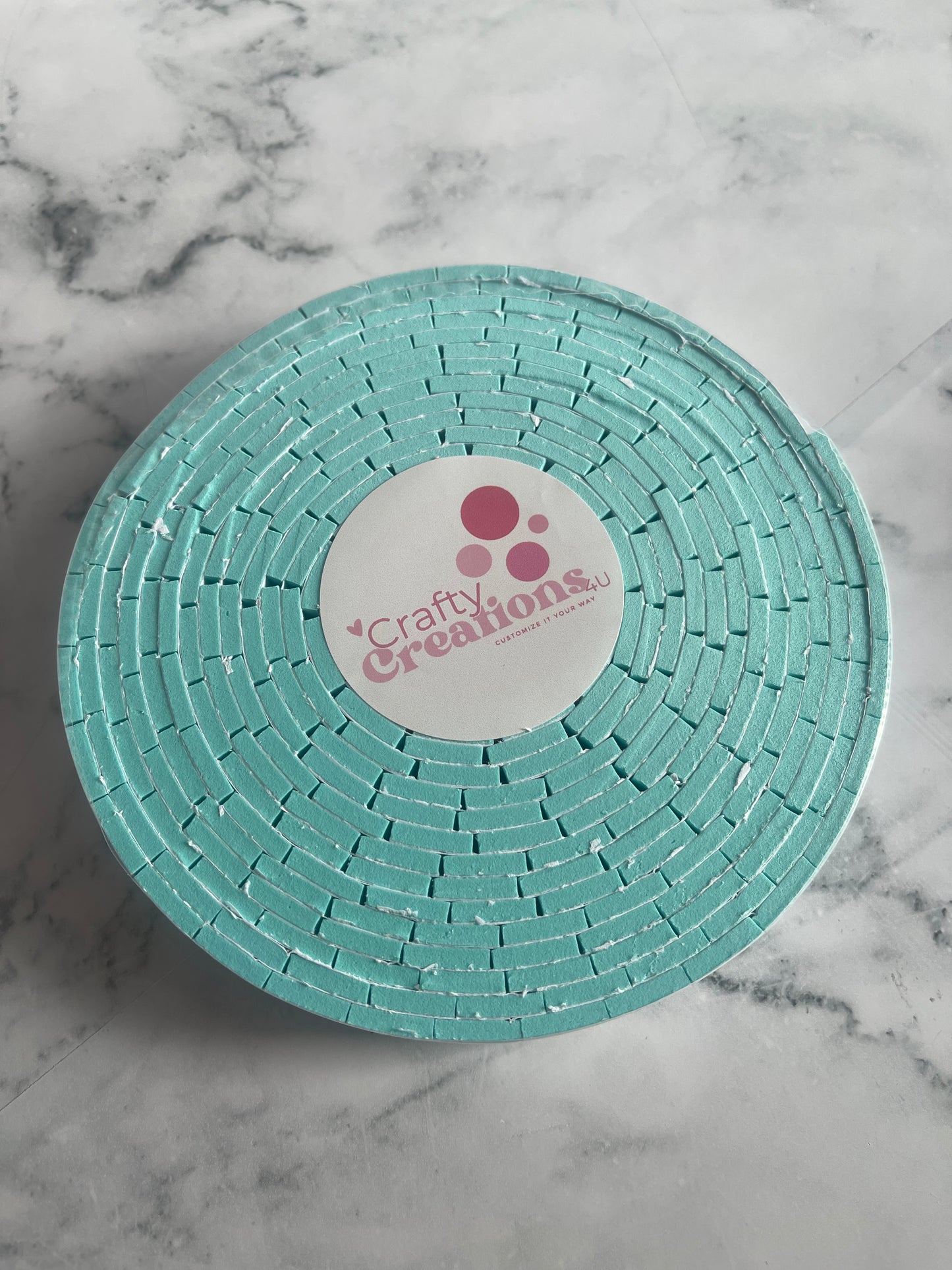 Double Side Foam Tape (3mm) Aqua