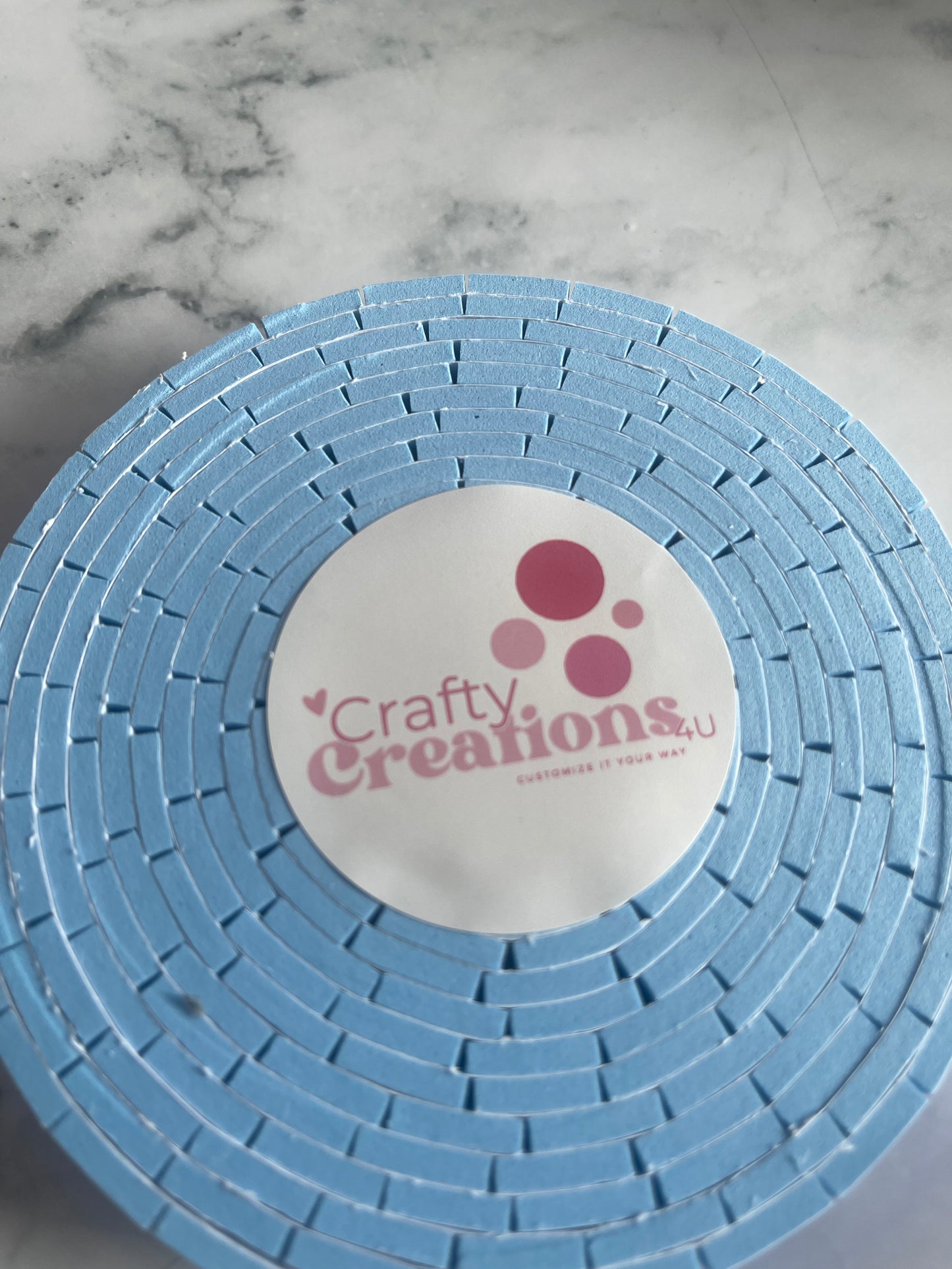 Double Side Foam Tape (3mm) Light Blue