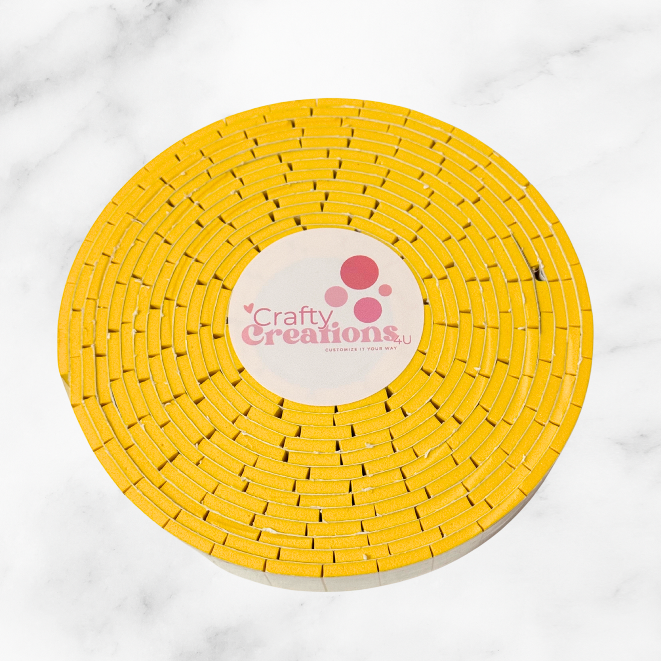 Double Side Foam Tape (3mm) Dark Yellow