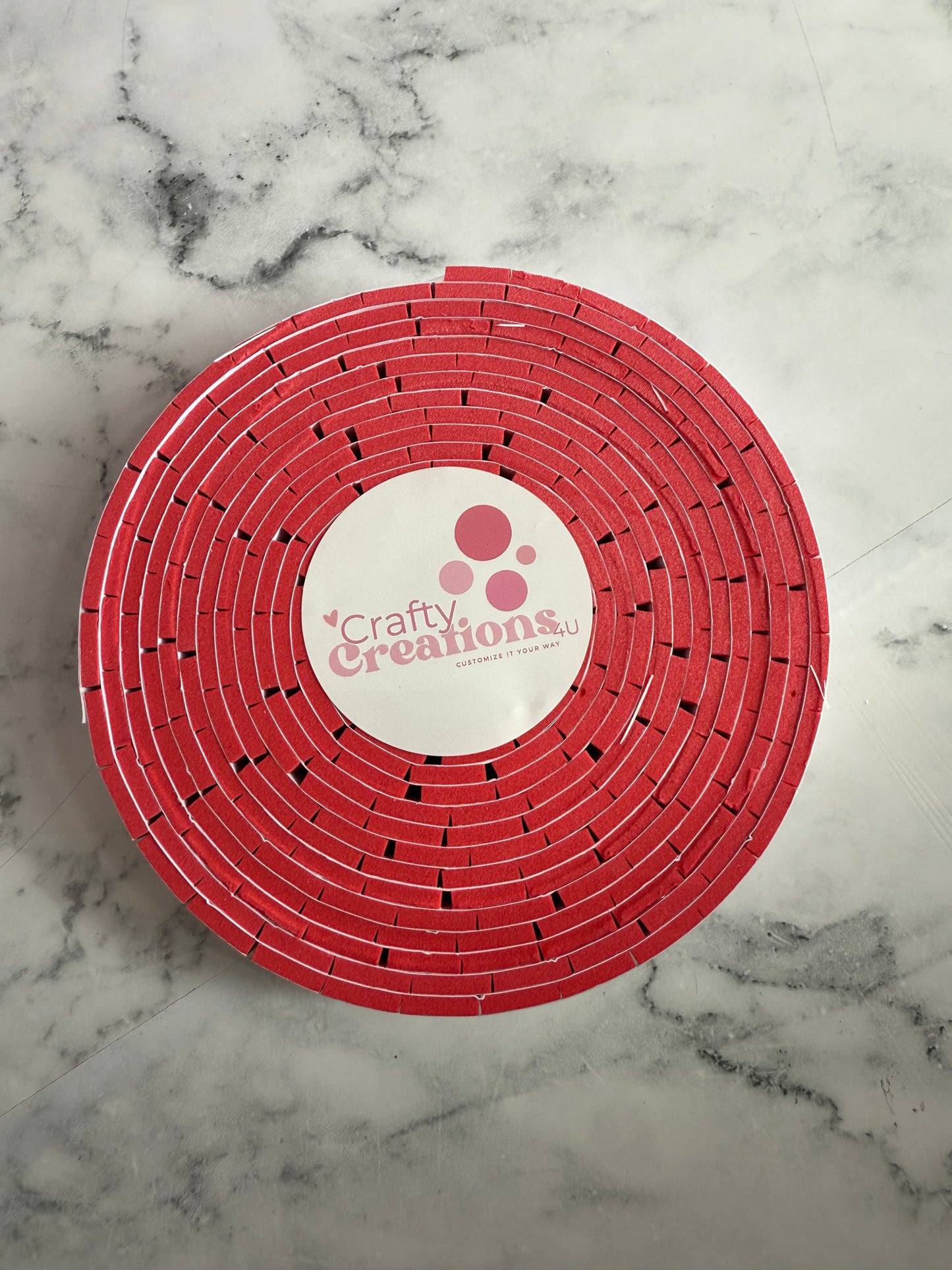 Double Side Foam Tape (3mm) Red