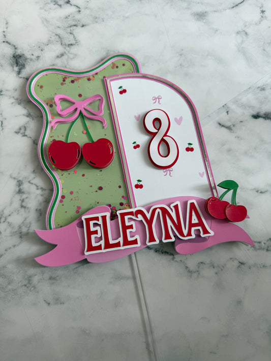 Cherry Coquette Caketopper