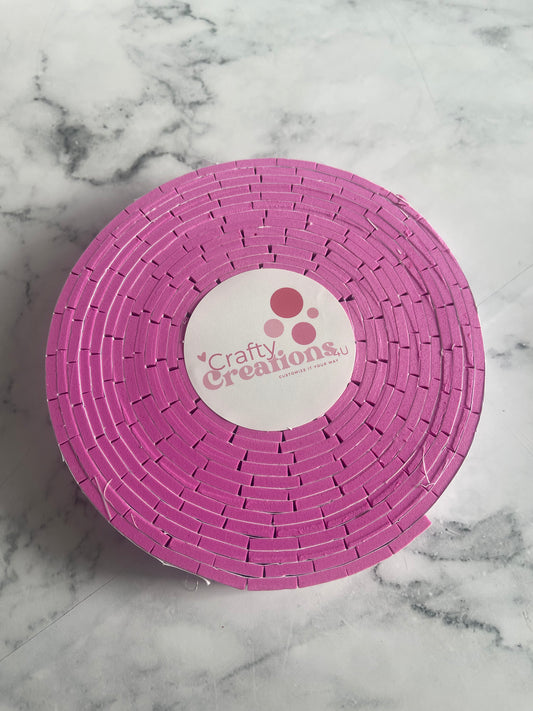 Double Side Foam Tape (3mm) Bright Pink