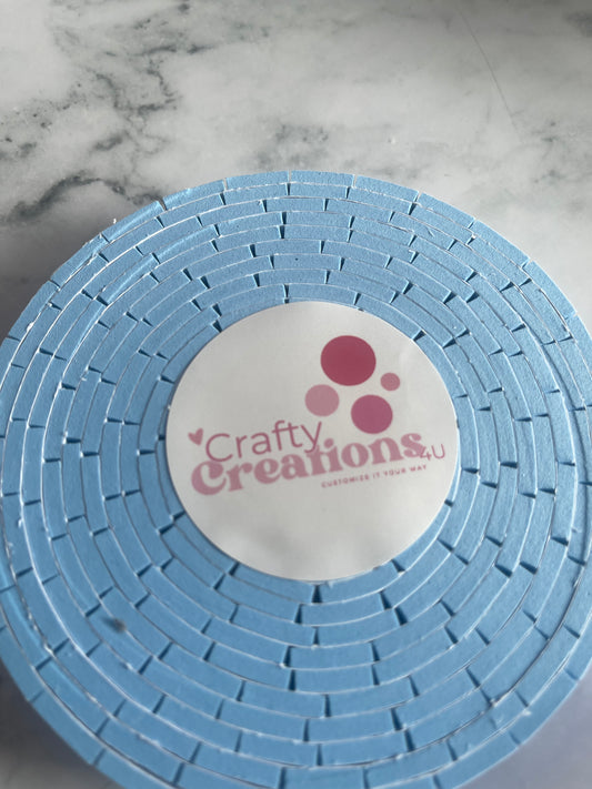 Double Side Foam Tape (3mm) Light Blue